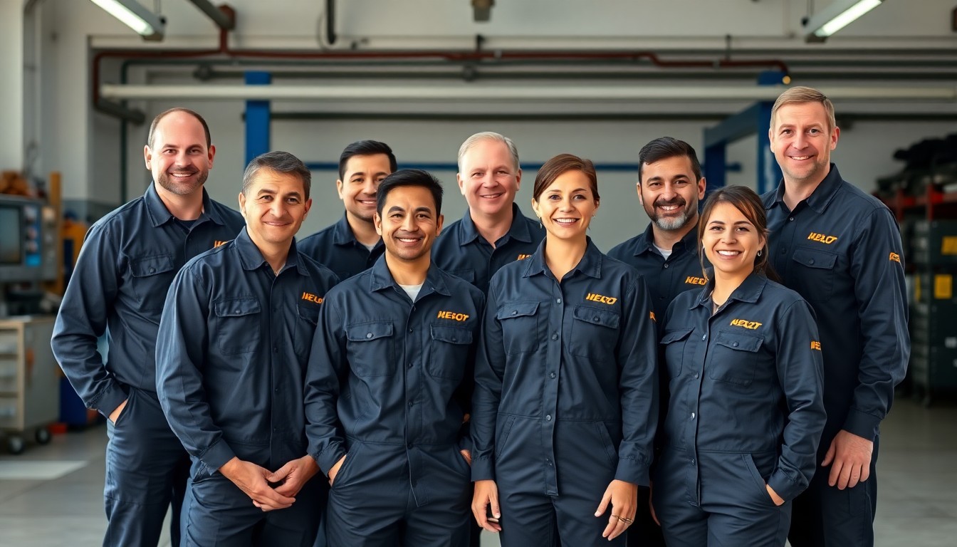 Oto Profesyonel uzman mekanik ekibi